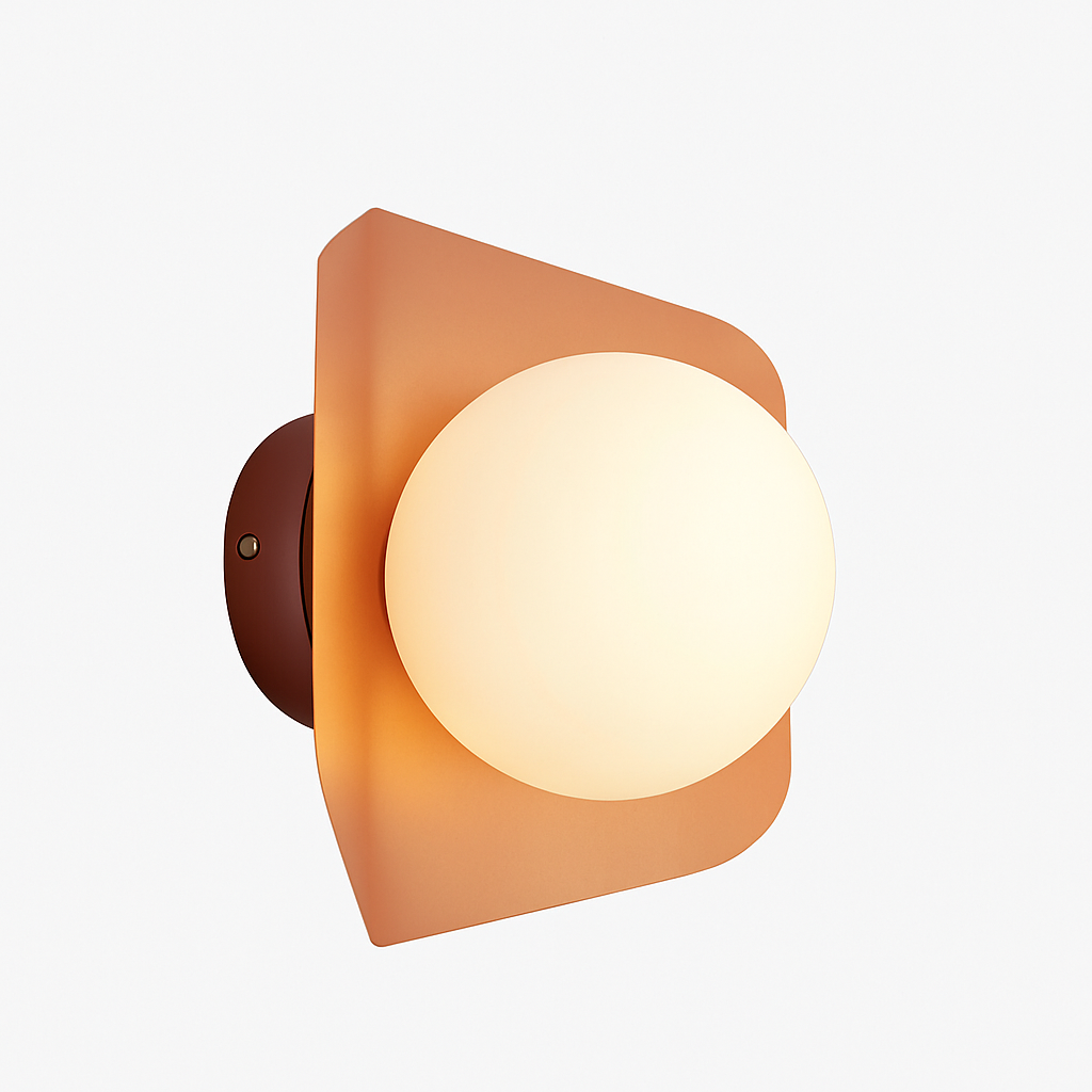 Applique murale avec boule blanche Morden Minimalist à LED (de couleurs)