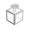 Plafonnier design à LED avec cage en métal coloré Loft