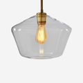 Suspension design à LED en métal et verre de plusieurs formes