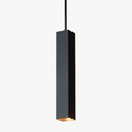 Suspension design LED rectangulaire (noir ou blanc)